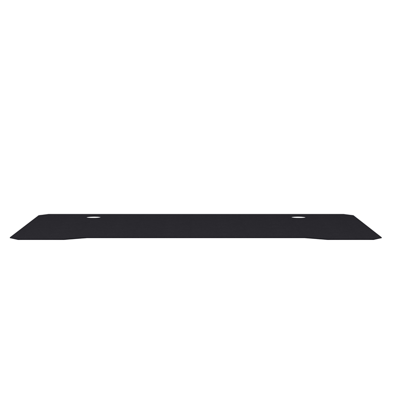 Pemberly Row Full Desktop Anti-Slip Rubber Mouse Pad with Micro Weave in Black