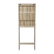 Pemberly Row Over the Toilet Cabinet with Shelves & Magnetic Doors in Brown