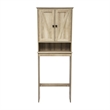 Pemberly Row Over the Toilet Cabinet with Shelves & Magnetic Doors in Brown