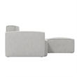 Pemberly Row 5 Piece Modular Sectional Sofa with Ottoman in Cream