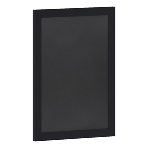 Pemberly Row 18&quotx24&quot Wall Mounted Magnetic Chalkboard with Wooden Frame in Black
