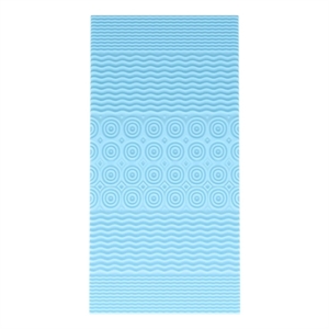 Pemberly Row 2&quot Cooling Gel Infused 5-Zone Memory Foam Mattress Topper Twin