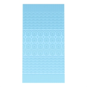 Pemberly Row 2&quot Cooling Gel Infused 5-Zone Memory Foam Mattress Topper Twin XL