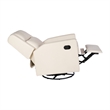 Pemberly Row Manual Rocking Recliner with 360 Swivel and Glide in Cream