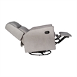 Pemberly Row Manual Rocking Recliner with 360 Swivel and Glide in Light Gray