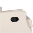 Pemberly Row Wingback Manual Rocking Glider Recliner with 360 Swivel in Cream