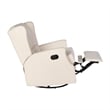Pemberly Row Wingback Manual Rocking Glider Recliner with 360 Swivel in Cream