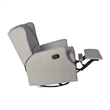 Pemberly Row Wingback Manual Rocking Glider Recliner with 360 Swivel