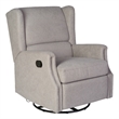 Pemberly Row Wingback Manual Rocking Glider Recliner with 360 Swivel