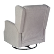 Pemberly Row Wingback Manual Rocking Glider Recliner with 360 Swivel
