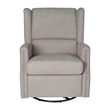 Pemberly Row Wingback Manual Rocking Glider Recliner with 360 Swivel