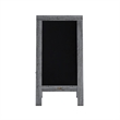 Pemberly Row 40x20 Freestanding Graywash Wood A-Frame Magnetic Chalkboard
