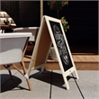 Pemberly Row 40x20 Freestanding White Wood A-Frame Magnetic Chalkboard