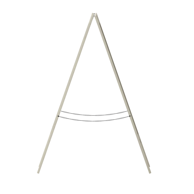 Pemberly Row 40x20 Freestanding White Wood A-Frame Magnetic Chalkboard