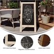 Pemberly Row 40x20 Freestanding Weathered Wood A-Frame Magnetic Chalkboard