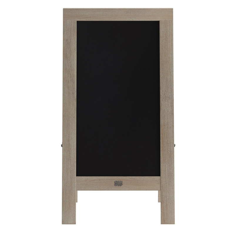 Pemberly Row 40x20 Freestanding Weathered Wood A-Frame Magnetic Chalkboard