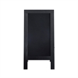 Pemberly Row Black Wood A-Frame Magnetic Chalkboard Set with Markers & Stencils
