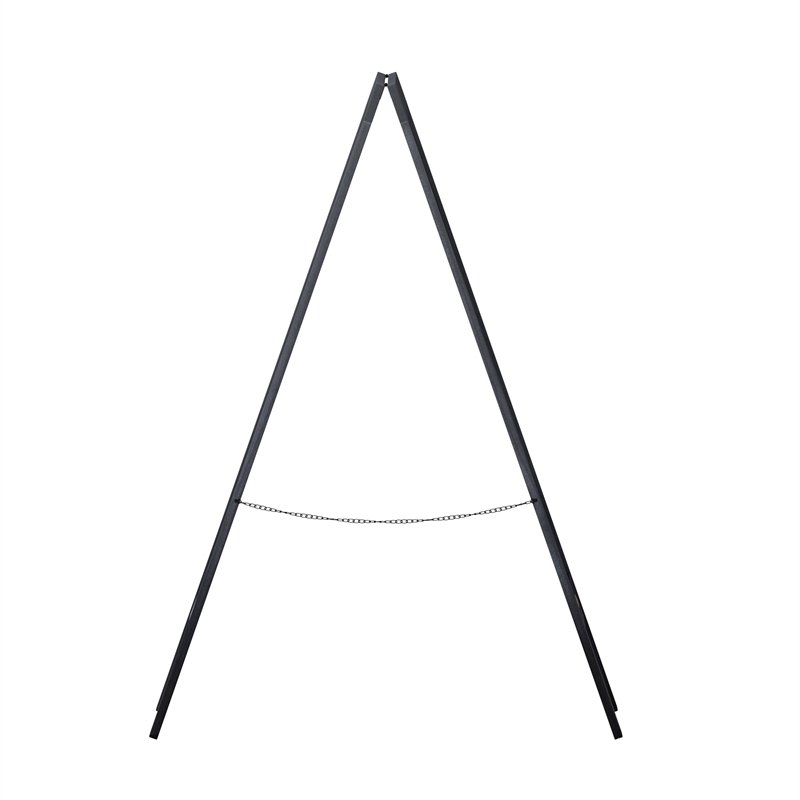 Pemberly Row Black Wood A-Frame Magnetic Chalkboard Set with Markers & Stencils