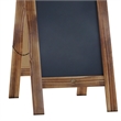 Pemberly Row 40x20 Freestanding Rustic Brown Wood A-Frame Chalkboard