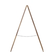 Pemberly Row 40x20 Freestanding Rustic Brown Wood A-Frame Chalkboard
