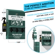 Pemberly Row Mountable Locking Roll Pet Waste Bag Dispenser with Sanitizer