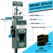 Pemberly Row Mini Pet Waste Station with Pull Out Bag Dispenser and Sanitizer