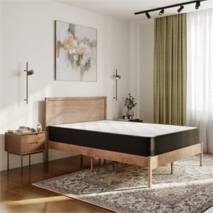 Pemberly Row 10&quot Hybrid Pocket Spring Queen Cooling Mattress in a Box