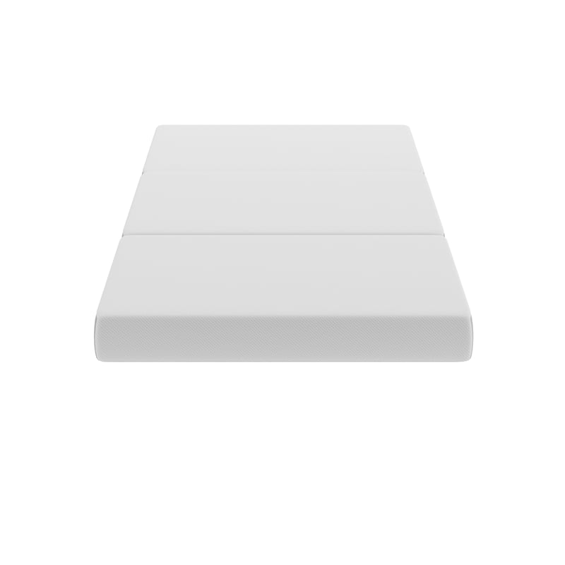 Pemberly Row Tri-Fold Cooling Memory Foam Cot Mattress in a Box