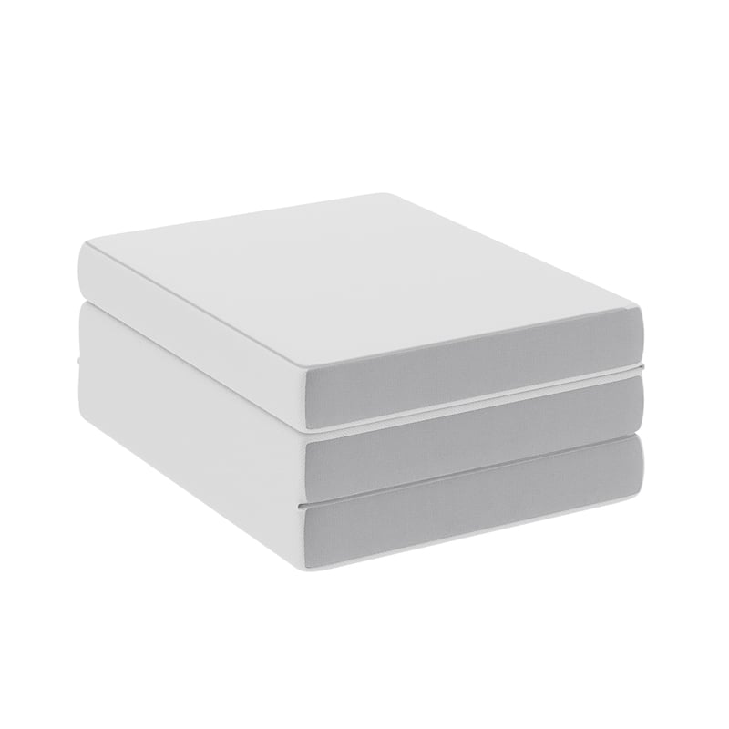 Pemberly Row Tri-Fold Cooling Memory Foam Cot Mattress in a Box