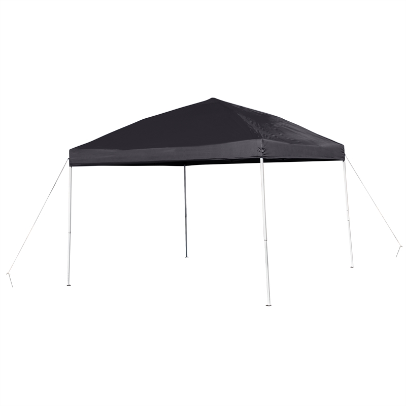 Pemberly Row 10' x 10' Black Weather Resistant Straight Leg Instant Canopy Tent