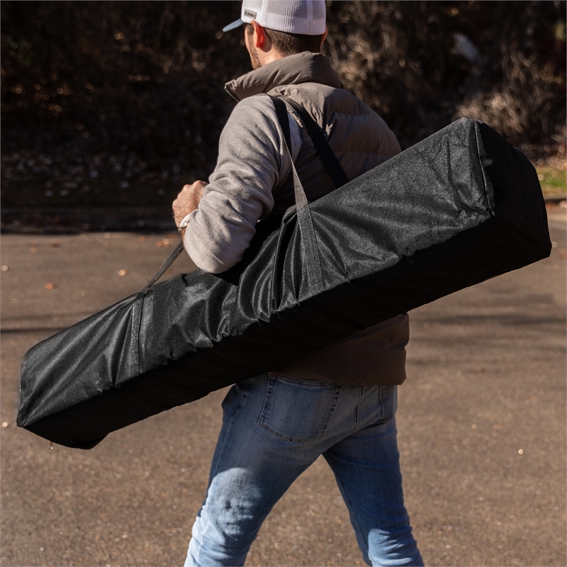 Pemberly Row 10' x 10' Black Weather Resistant Straight Leg Instant Canopy Tent