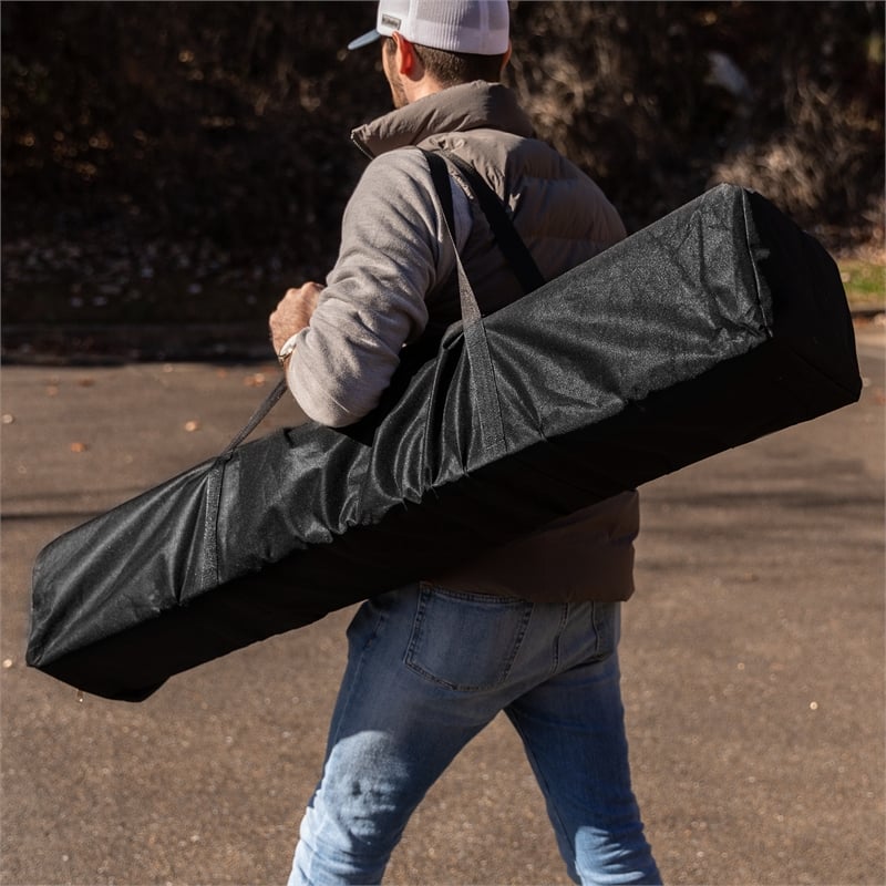 Pemberly Row 10' x 10' Black Weather Resistant Straight Leg Instant Canopy Tent