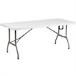 Pemberly Row 8' x 8' White Pop Up Canopy with Table and 4 Chairs Bundle