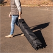 Pemberly Row 10'x10' Black Pop Up Straight Leg Canopy Tent with Sandbags & Case