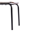Pemberly Row Set of 2 Solid Wood Dining Chairs with Black Frame - Antique Copper