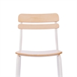 Pemberly Row Set of 2 Solid Wood Dining Chairs with White Frame in Antique White