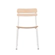 Pemberly Row Set of 2 Solid Wood Dining Chairs with White Frame in Antique White