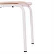 Pemberly Row Set of 2 Solid Wood Dining Chairs with White Frame in Antique White