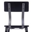 Pemberly Row Set of 2 Rustic Black Industrial Style Wood Dining Chairs