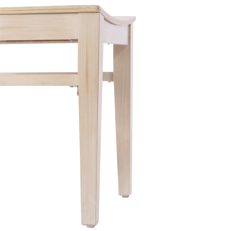 Pemberly Row Set of 2 Wood Dining Chairs with Curved Backrest - Antique White