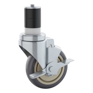 Pemberly Row Set of 4 Heavy Duty Casters with 2 Swivel and 2 Locking Casters