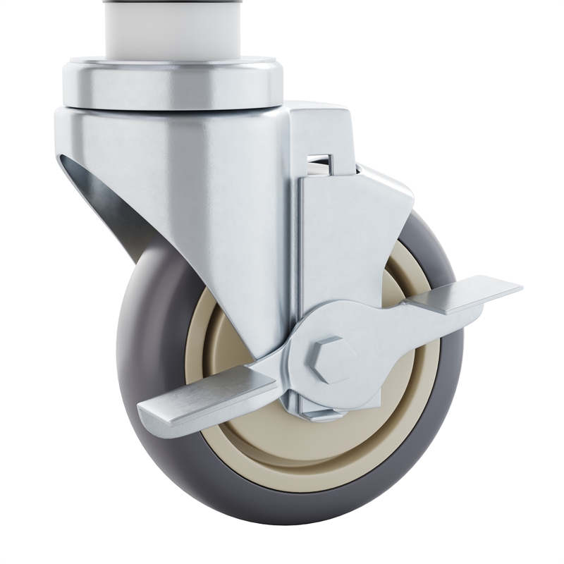 Pemberly Row Set of 4 Heavy Duty Casters with 2 Swivel and 2 Locking Casters