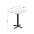 Pemberly Row White Rectangular 24