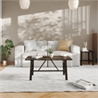 Pemberly Row Solid Wood Farmhouse Trestle Style Coffee Table in Dark Gray