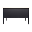 Pemberly Row 30x48 Right Side Single Pedestal Desk with 3 Locking Drawers