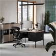 Pemberly Row 30x48 Right Side Single Pedestal Desk with 3 Locking Drawers