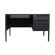 Pemberly Row 30x48 Right Side Single Pedestal Desk with 3 Locking Drawers