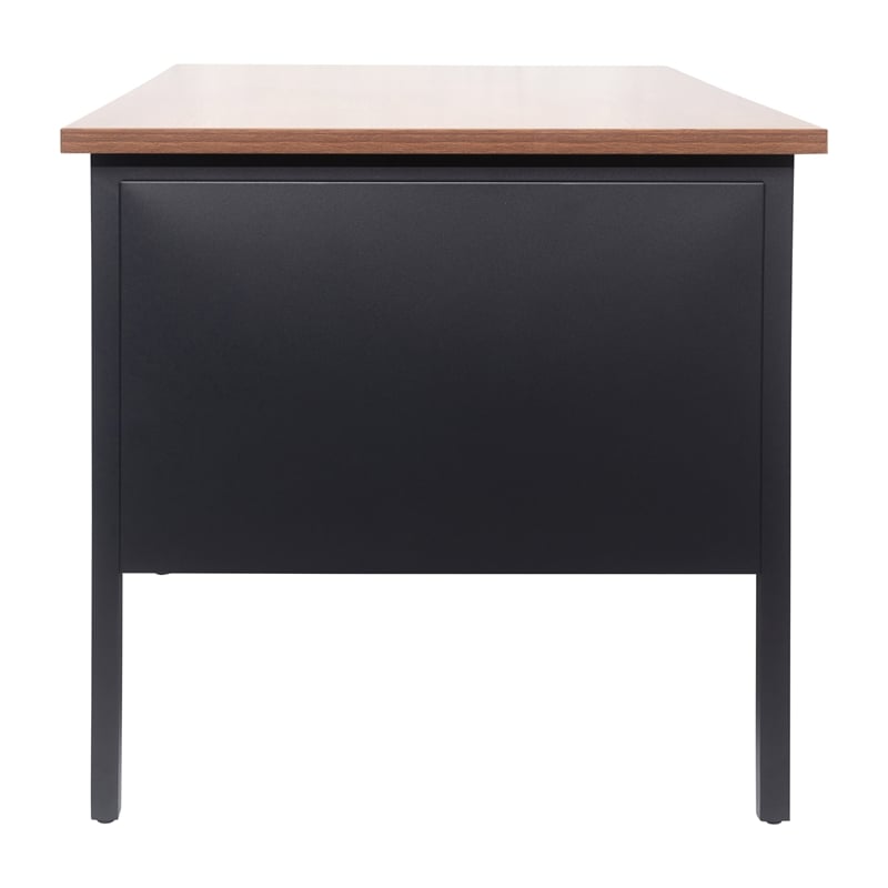 Pemberly Row 30x48 Right Side Single Pedestal Desk with 3 Locking Drawers