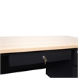 Pemberly Row 30x60 Right Side Single Pedestal Desk with 3 Locking Drawers