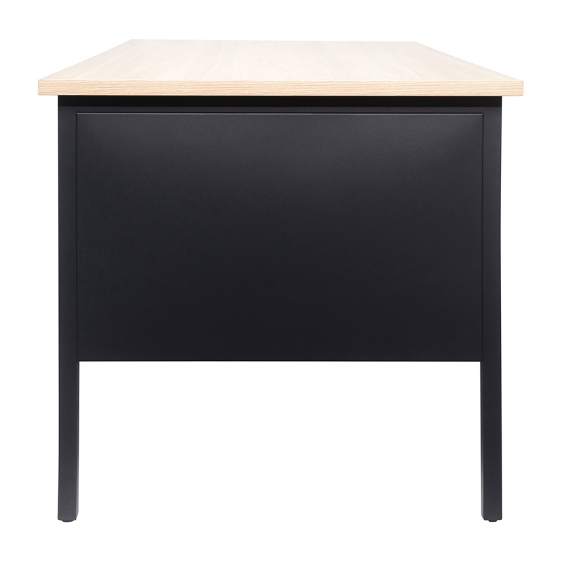 Pemberly Row 30x60 Right Side Single Pedestal Desk with 3 Locking Drawers
